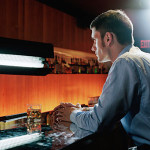 drinking at a bar