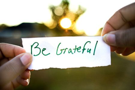 being grateful